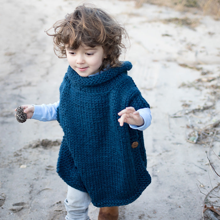 Kid's Poncho Knitting Pattern